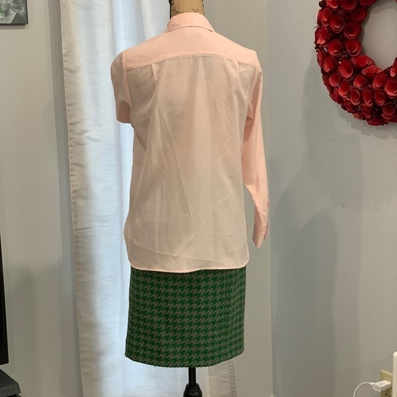 Talbots long sleeve pink blouse button down front shirt size SP - Picture 5 of 8